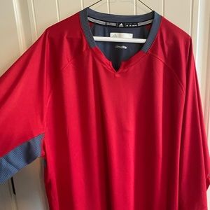 Men’s xxl Adidas pull over shooting shirt